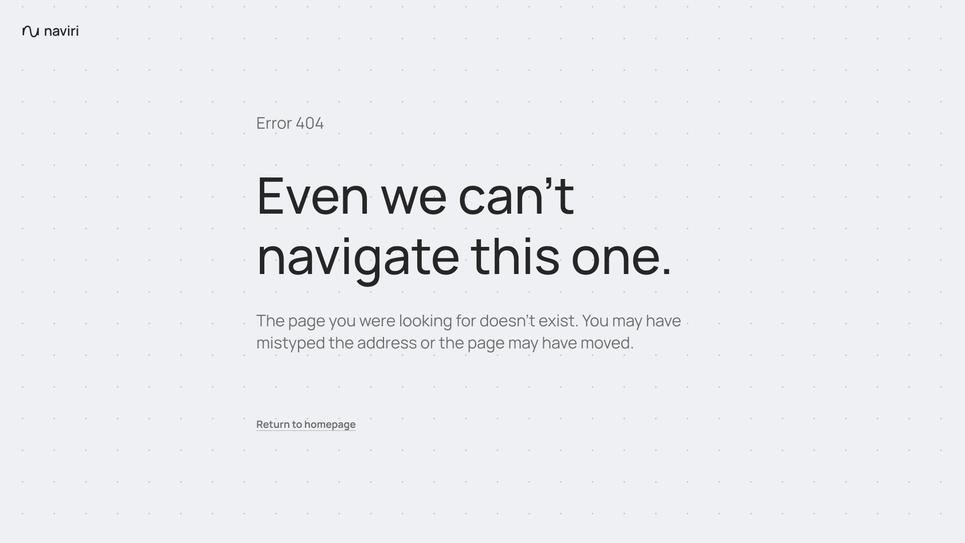 naviri 404 page