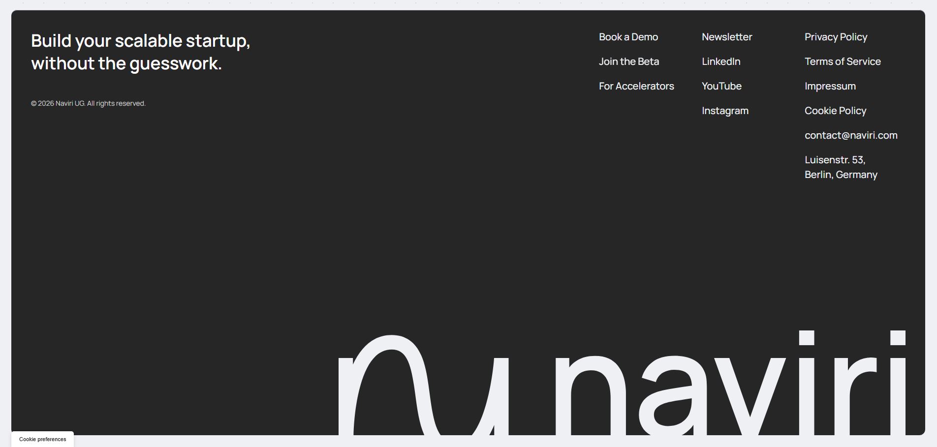 naviri web footer