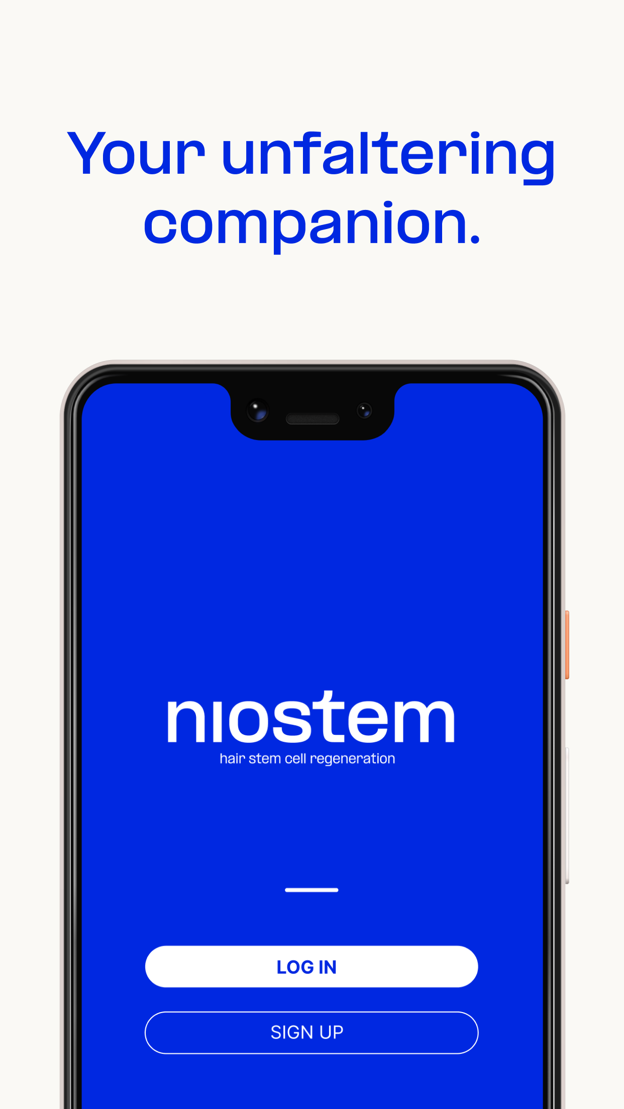 Niostem app screen 2