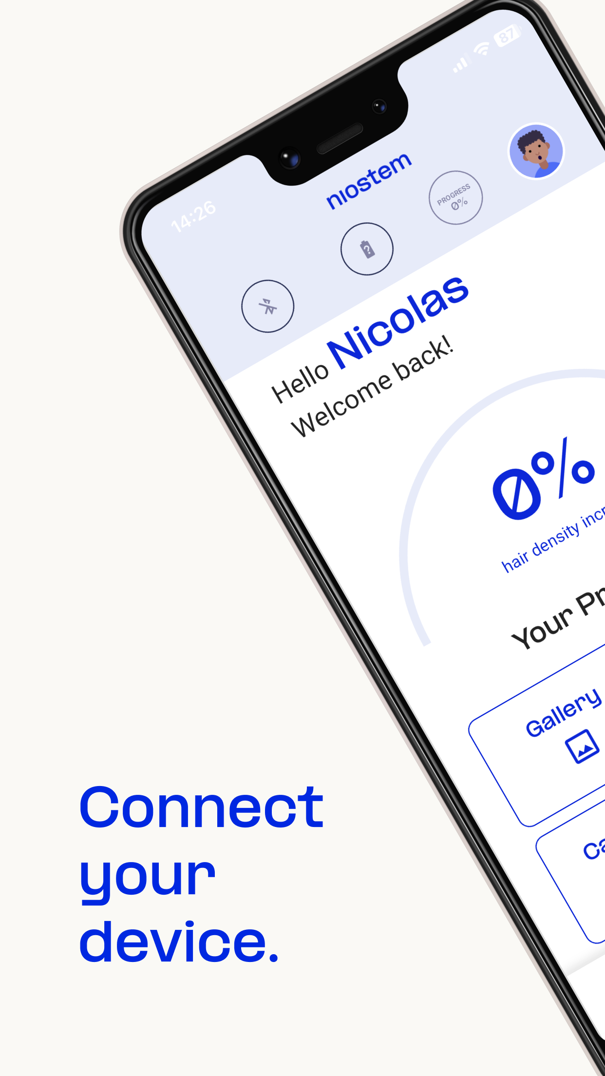 Niostem app screen 3